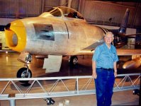 Uncle Darrell with F86 at Air and Space Museum.jpg